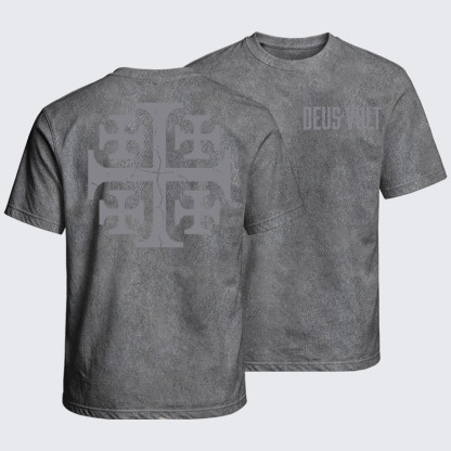 Washed T-Shirt - Deus Vult
