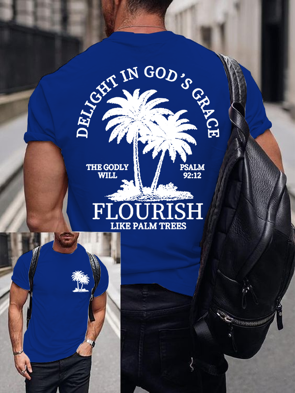 Delight in God's Grace Jesus God Christian Cotton T-Shirt