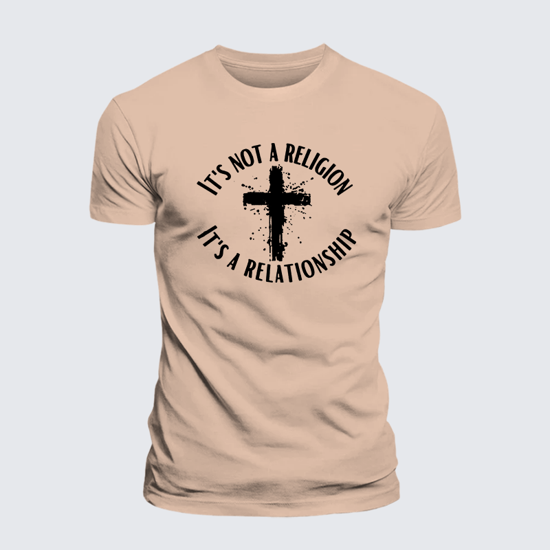 Man Of God Husband Dad Jesus God Christian Cotton T-Shirt