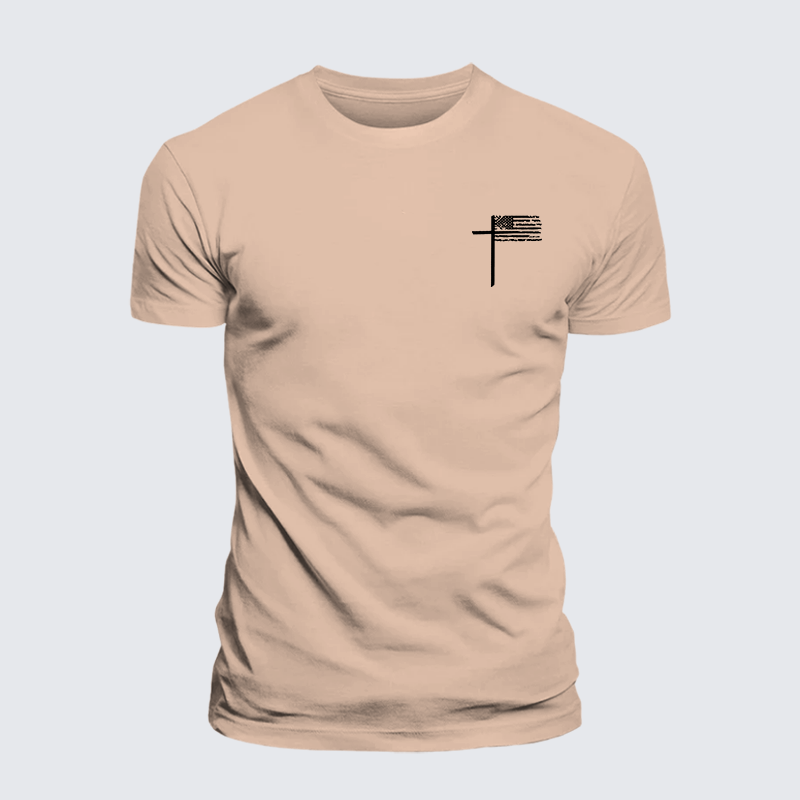 Cross Jesus God Christian Premium Mercerized Cotton Tee