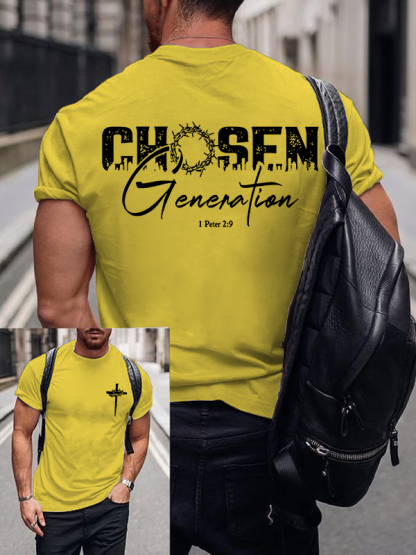 Chosen Generation Jesus God Christian Cotton T-Shirt