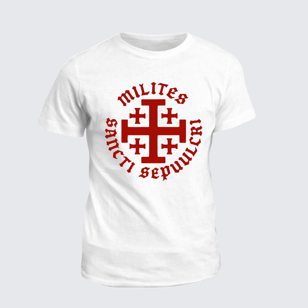 Knight Templar Order of the Holy Sepulchre Jesus God Christian Cotton T-Shirt