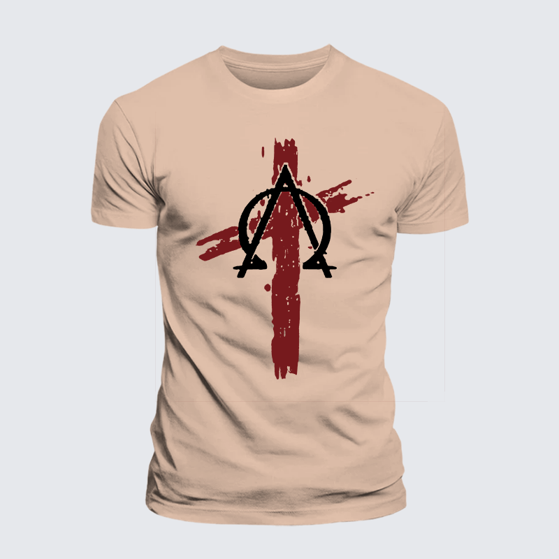 Cross Jesus God Christian Premium Mercerized Cotton Tee