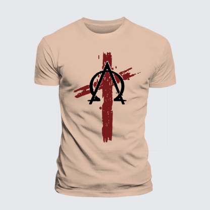 Cross Jesus God Christian Premium Mercerized Cotton Tee