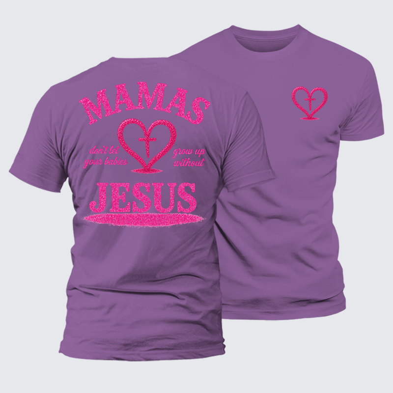 Blossoms Of Faith And Love Jesus God Christian Premium Mercerized Cotton Tee