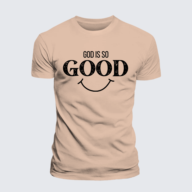 God Is So Good Jesus God Christian Premium Mercerized Cotton Tee