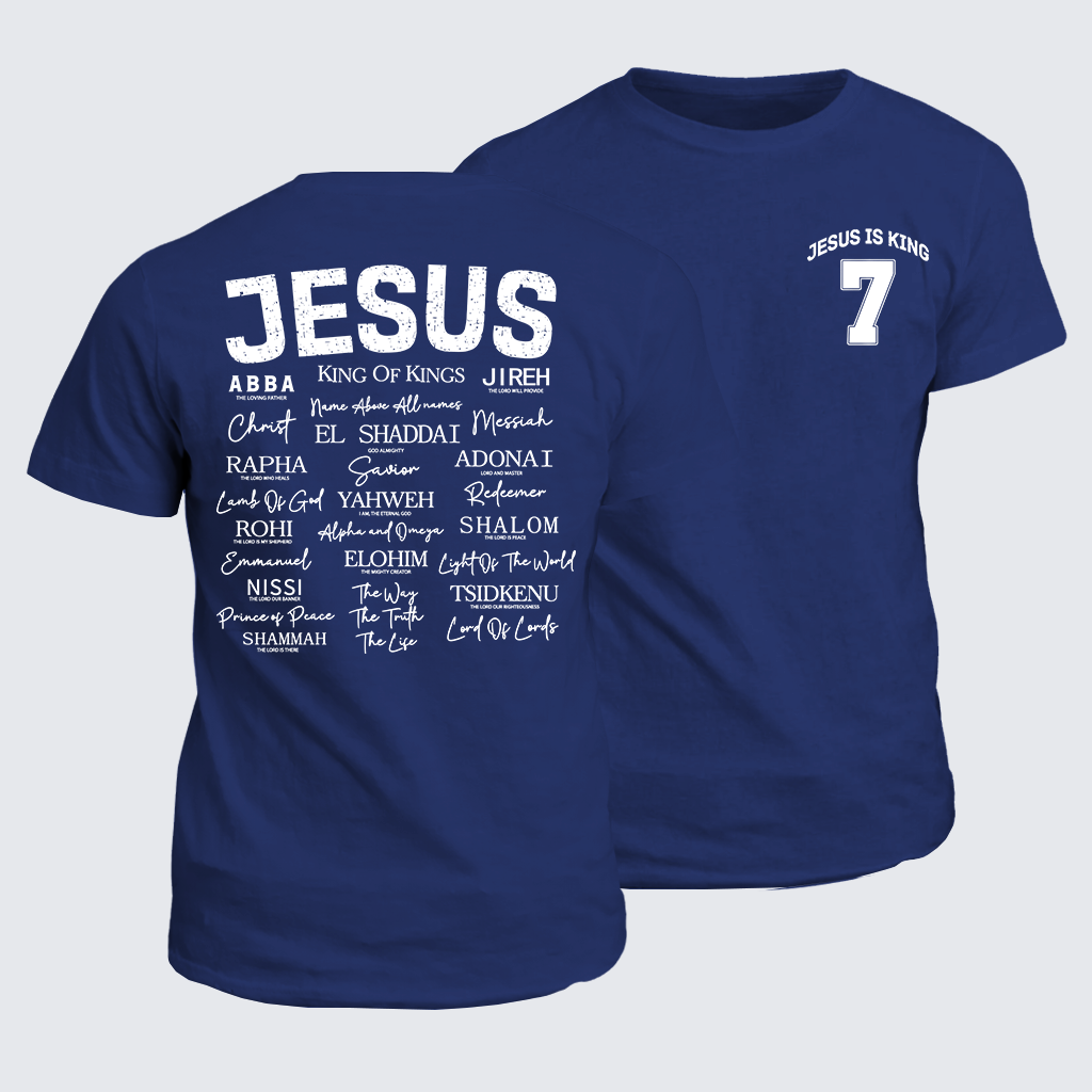 Jesus Is King Jesus God Christian Cotton T-Shirt
