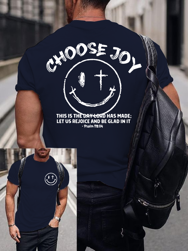 Choose Joy  Christian Cotton T-Shirt