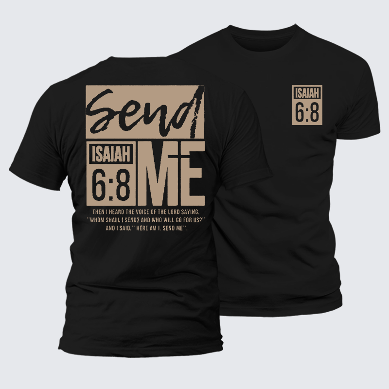 Man Of God Husband Dad Jesus God Christian Cotton T-Shirt