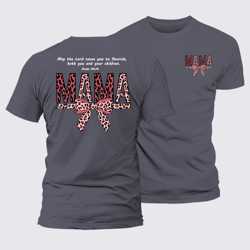 Blessed Mama Jesus God Christian Premium Mercerized Cotton Tee