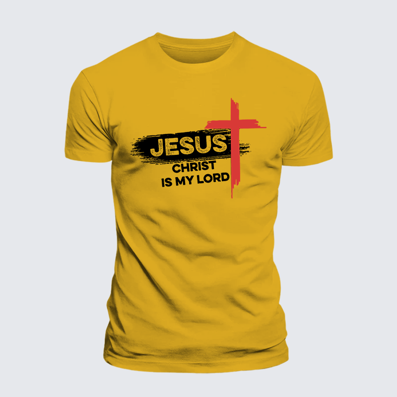Jesus Christ Is My Lord Jesus God Christian Premium Mercerized Cotton Tee
