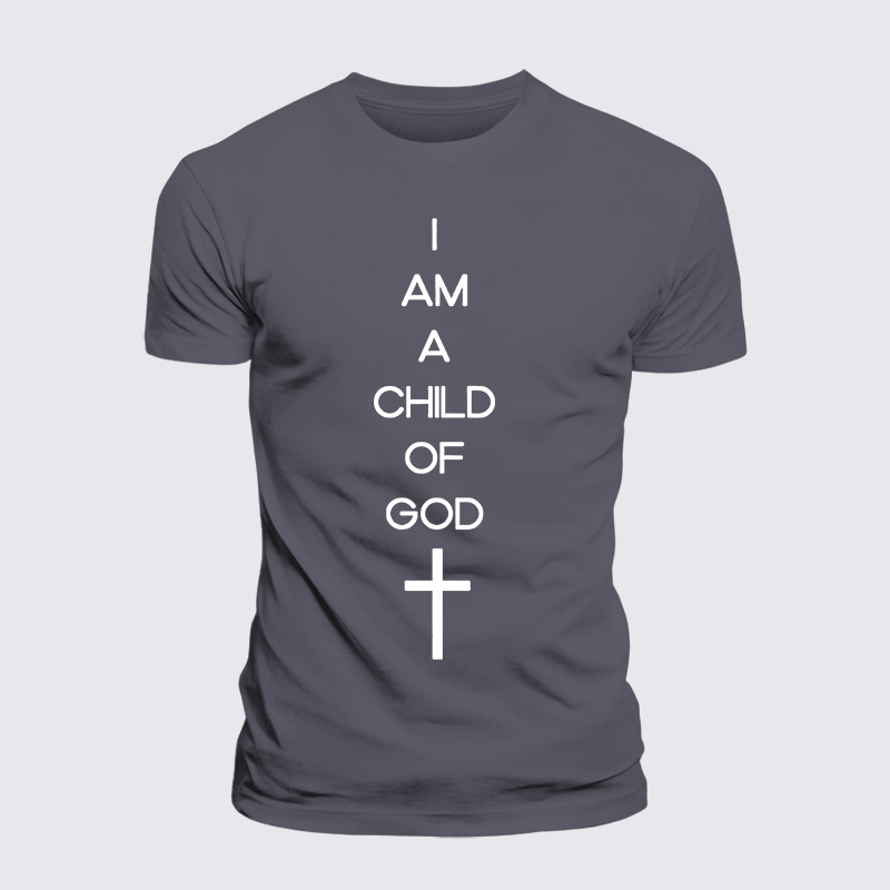 I Am A Child Of God Jesus God Christian Premium Mercerized Cotton Tee