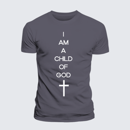 I Am A Child Of God Jesus God Christian Premium Mercerized Cotton Tee