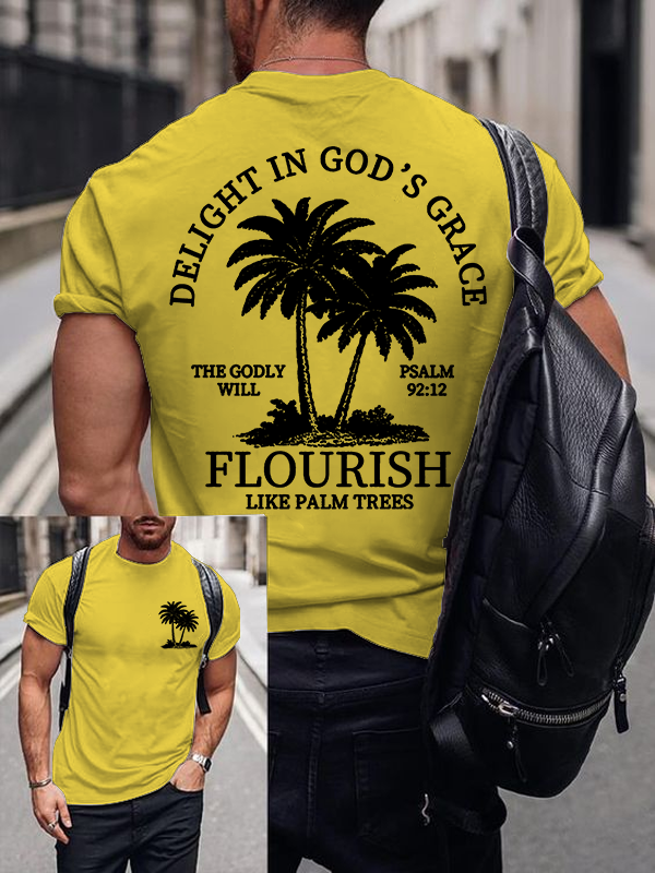 Delight in God's Grace Jesus God Christian Cotton T-Shirt