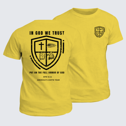 In God We Trust Jesus God Christian Cotton T-Shirt