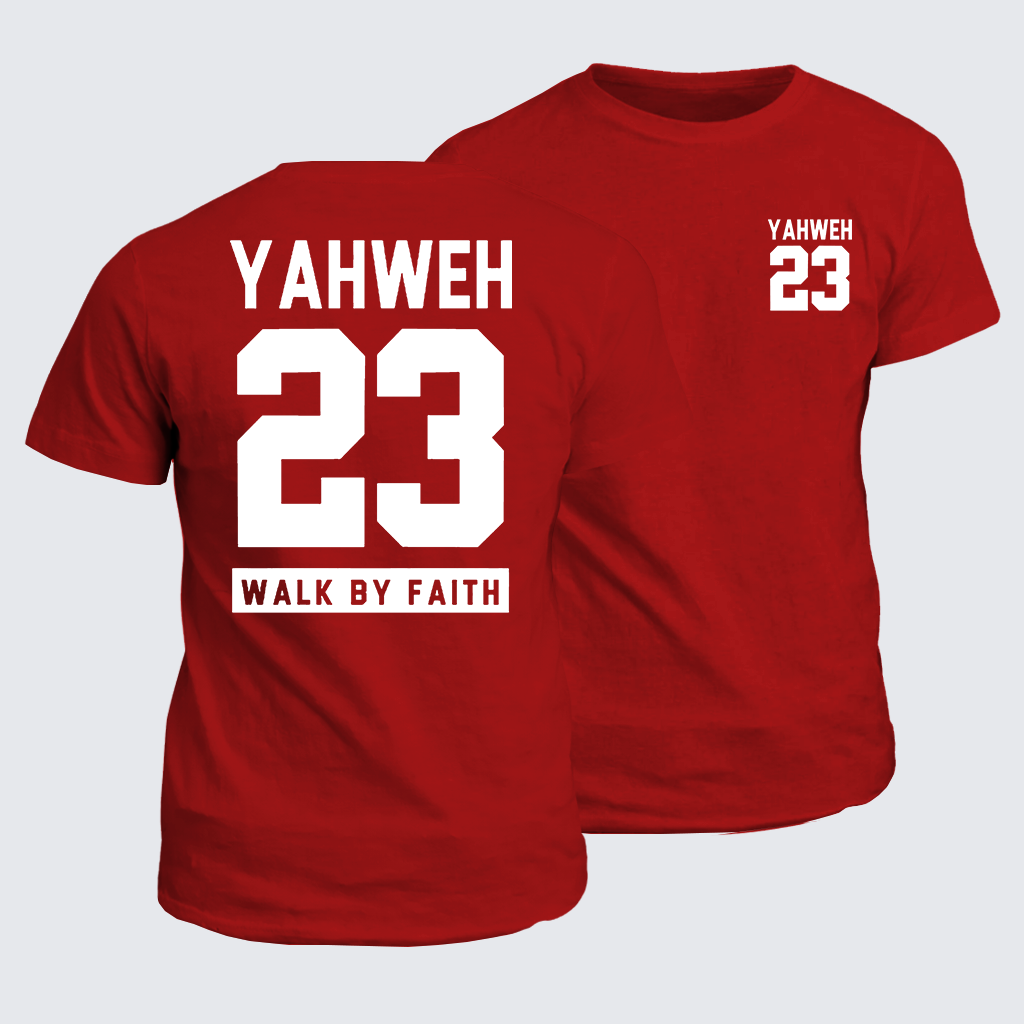 Walk By Faith Jesus God Christian Cotton T-Shirt