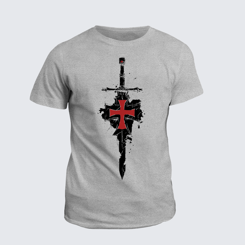 Holy Shield Jesus God Christian Cotton T-Shirt