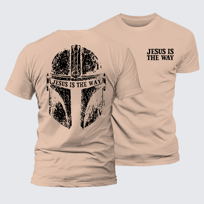 Jesus Is The Way Jesus God Christian Premium Mercerized Cotton Tee