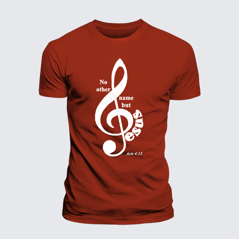 ACTS 4:12 Jesus God Christian Premium Mercerized Cotton Tee