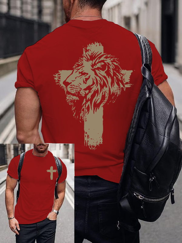 Fearless in Faith Jesus God Christian Cotton T-Shirt