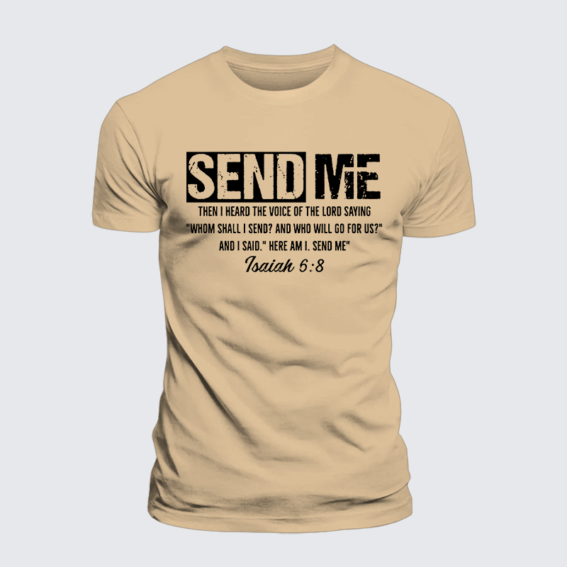 Send Me Jesus God Christian Premium Mercerized Cotton Tee