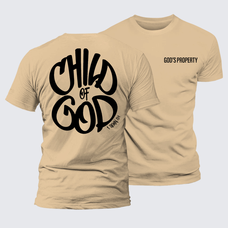 Child Of God Jesus God Christian Premium Mercerized Cotton Tee
