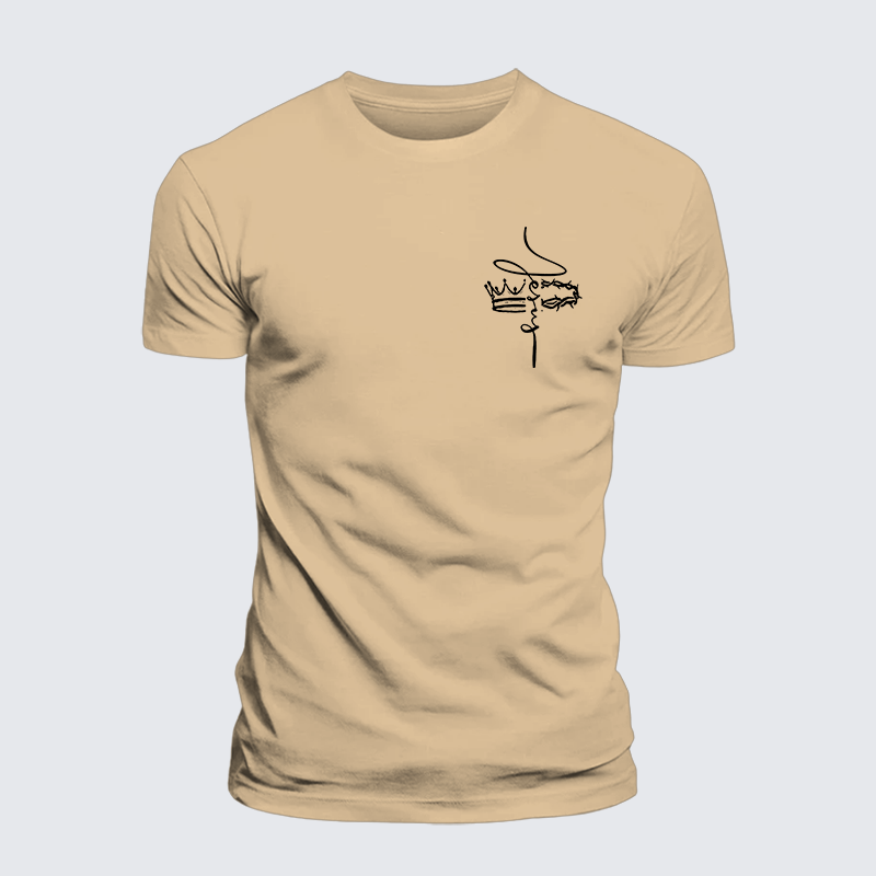 Jesus God Christian Premium Mercerized Cotton Tee