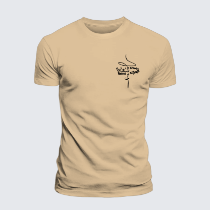 Jesus God Christian Premium Mercerized Cotton Tee