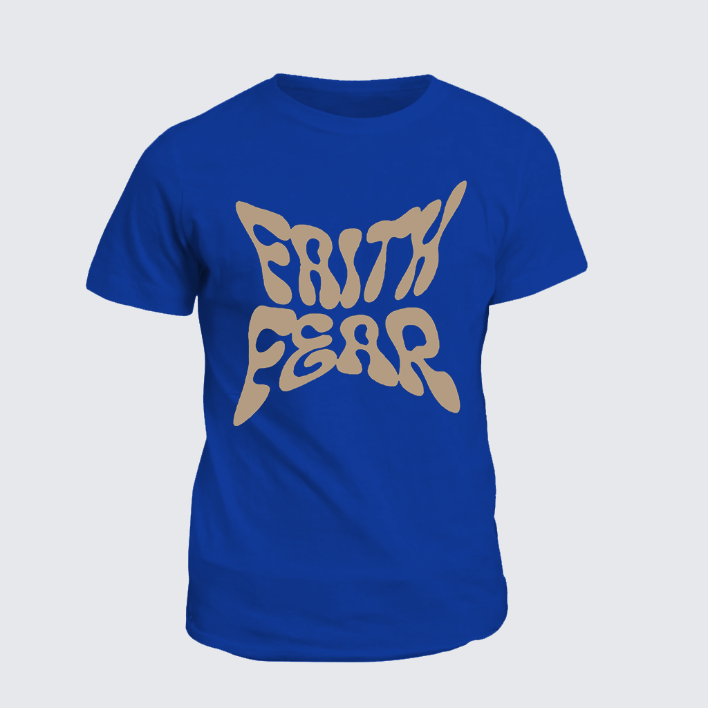 Faith Fear Jesus God Christian Cotton T-Shirt