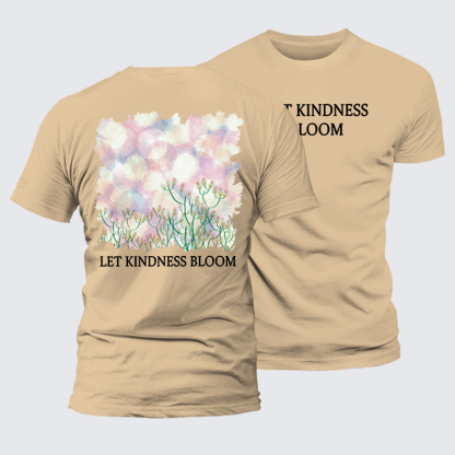 Let Kindness Bloom Jesus God Christian Premium Mercerized Cotton Tee