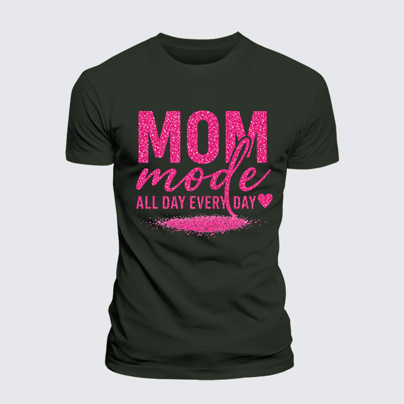 Mom Mode Jesus God Christian Premium Mercerized Cotton Tee