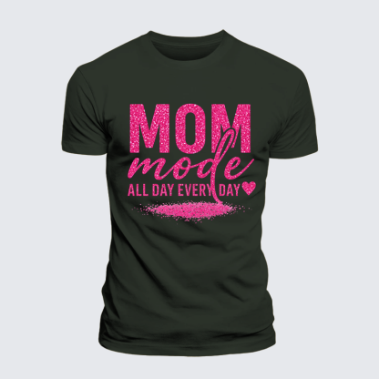 Mom Mode Jesus God Christian Premium Mercerized Cotton Tee