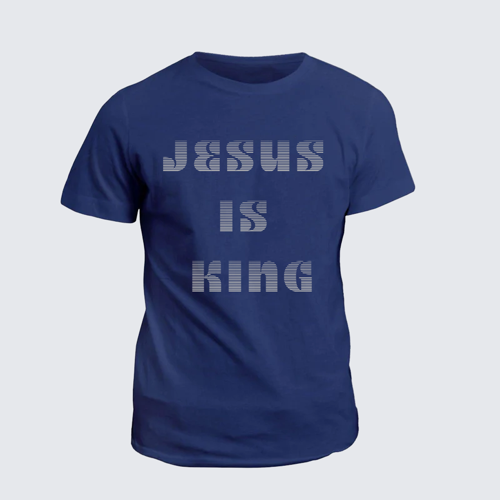 Jesus Is King Jesus God Christian Cotton T-Shirt