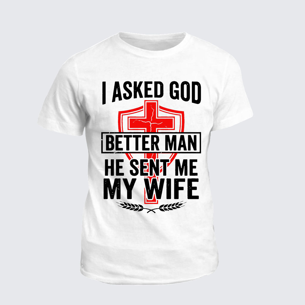 [Copy]Fatherhood Jesus God Christian Cotton T-Shirt