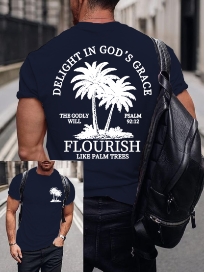 Delight in God's Grace Jesus God Christian Cotton T-Shirt