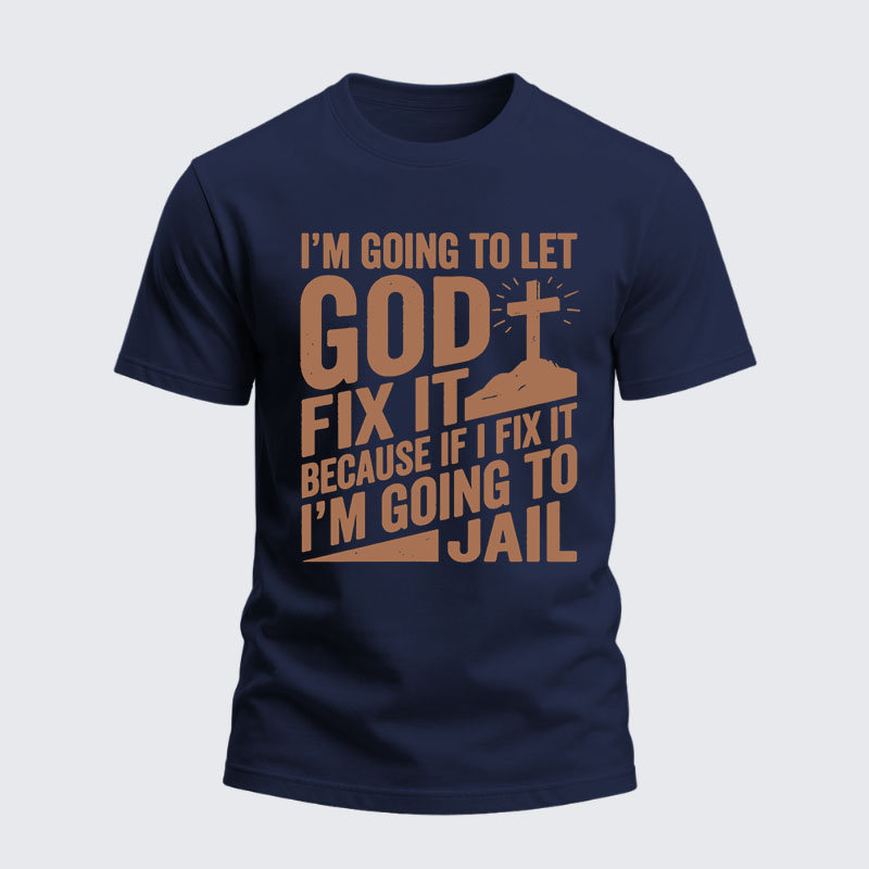 Heavyweight Cotton Tee - Lift Heavy Pray Hard