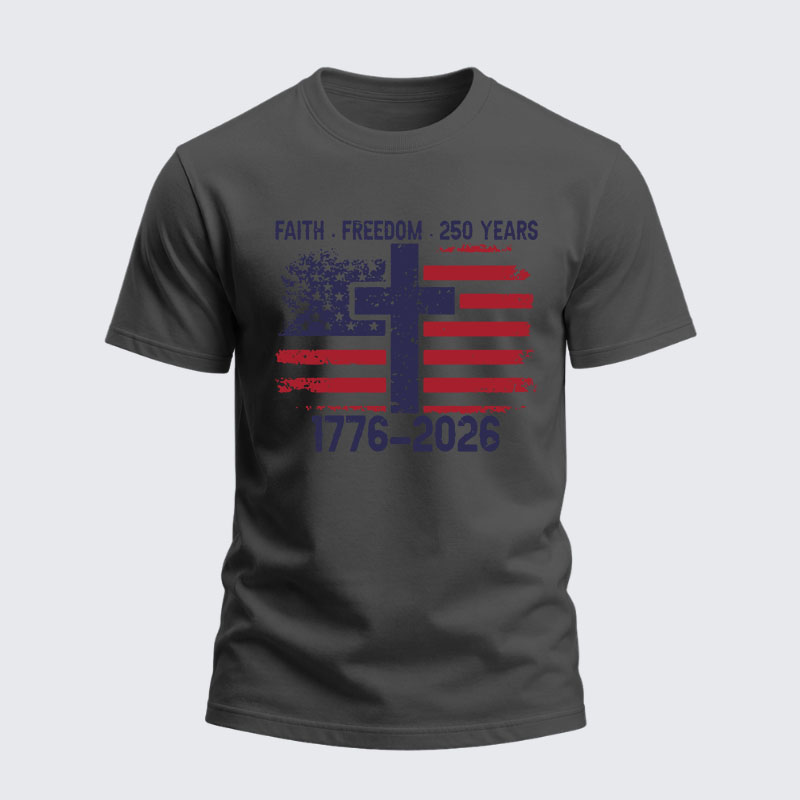 Heavyweight Cotton Tee - Faith Freedom