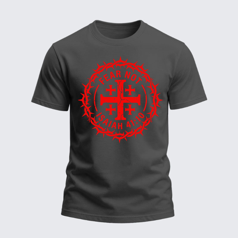 Heavyweight Cotton Tee -  Fear Not Isaiah 41:10