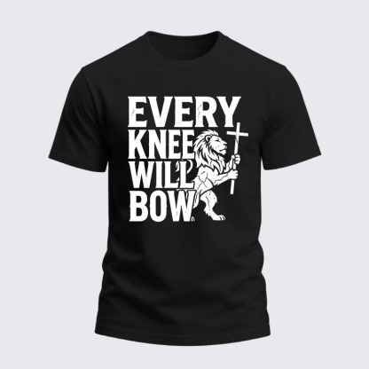 Heavyweight Cotton Tee - Every Knee Will Bow