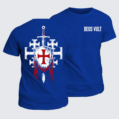 Classic Cotton Tee - Deus Vult: God Wills It