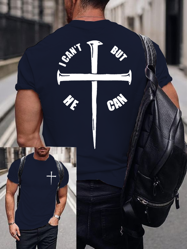 But He Can Jesus God Christian Cotton T-Shirt