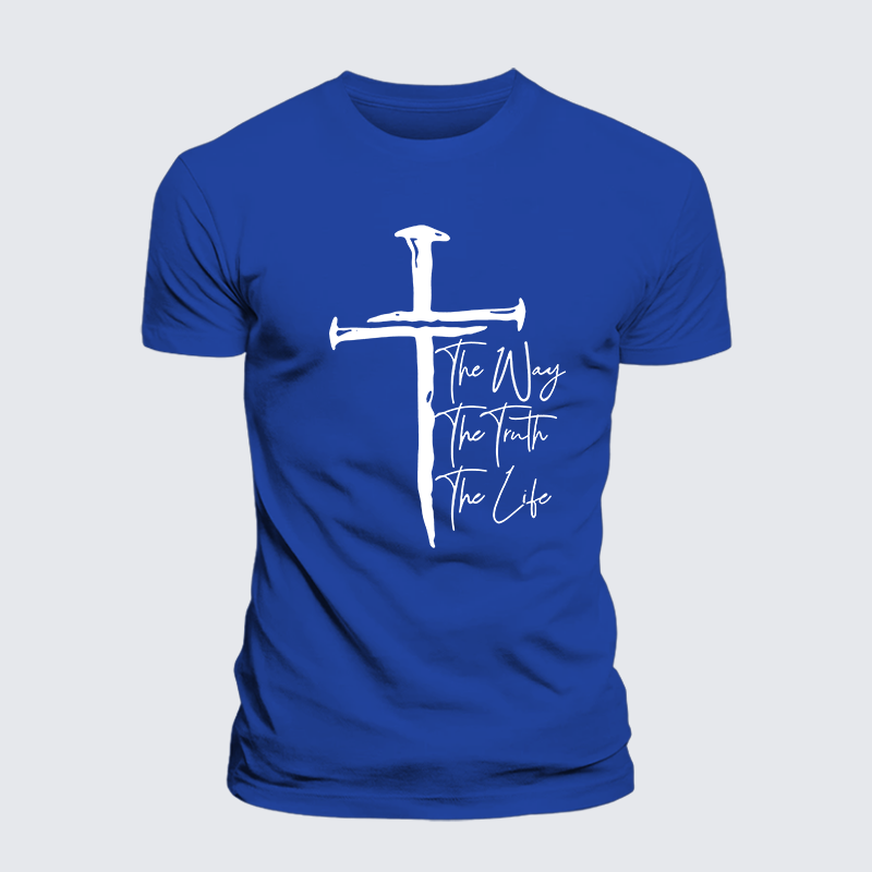 Jesus The Way The Truth The Life Jesus God Christian Cotton T-Shirt