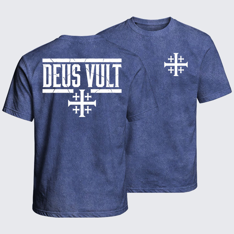 Washed T-Shirt - Deus Vult