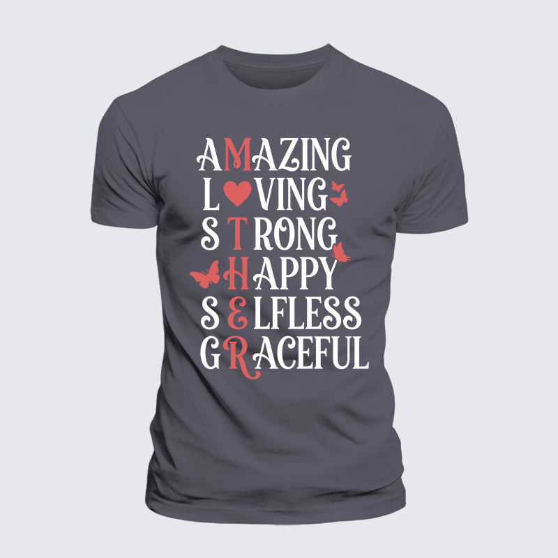 Amazing Mother Jesus God Christian Premium Mercerized Cotton Tee