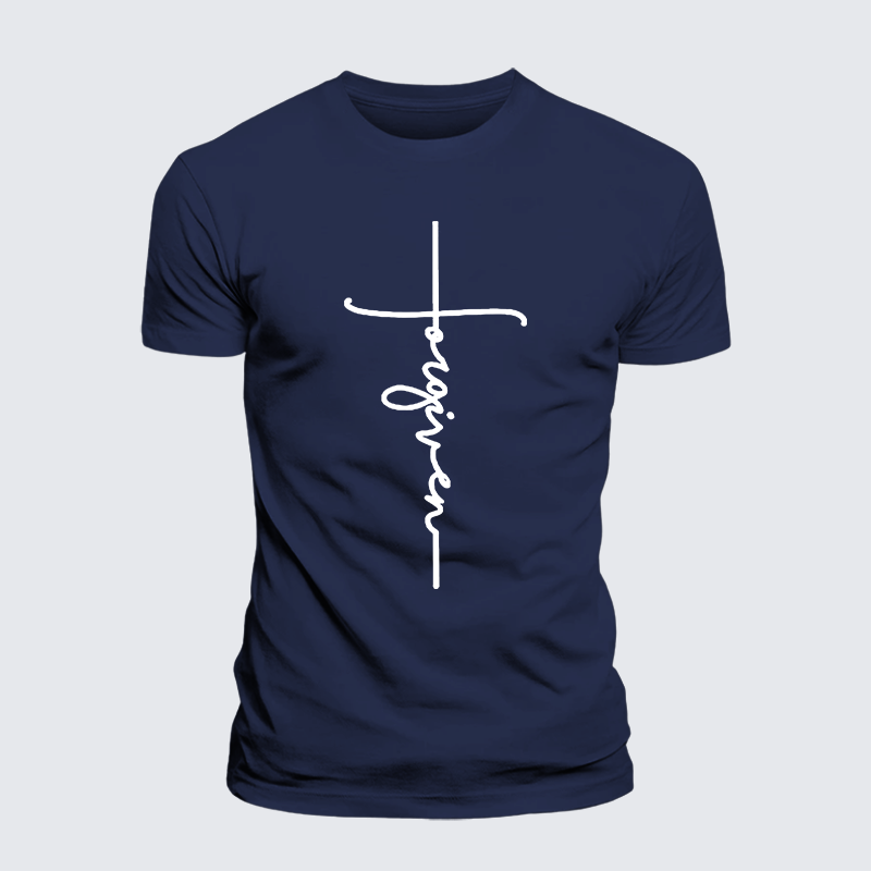 Forgiveness  Jesus God Christian Premium Mercerized Cotton Tee