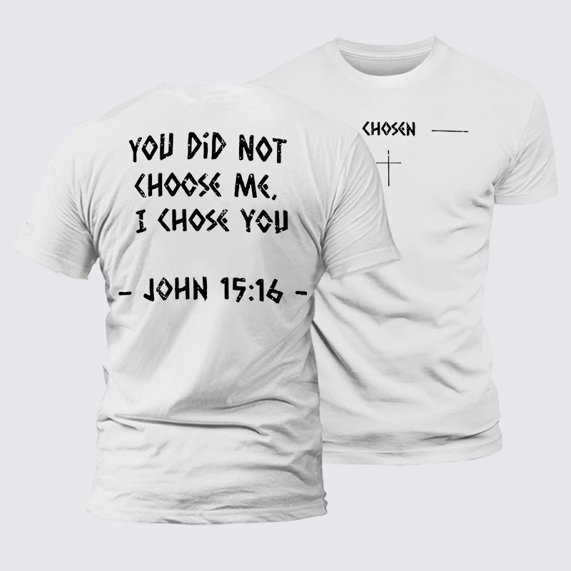 Chosen Jesus God Christian Premium Mercerized Cotton Tee