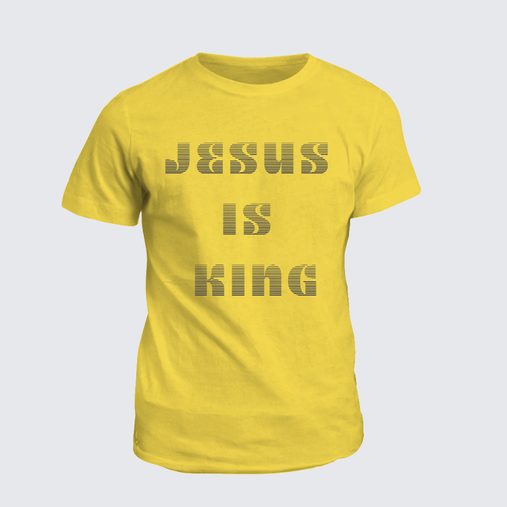 Jesus Is King Jesus God Christian Cotton T-Shirt