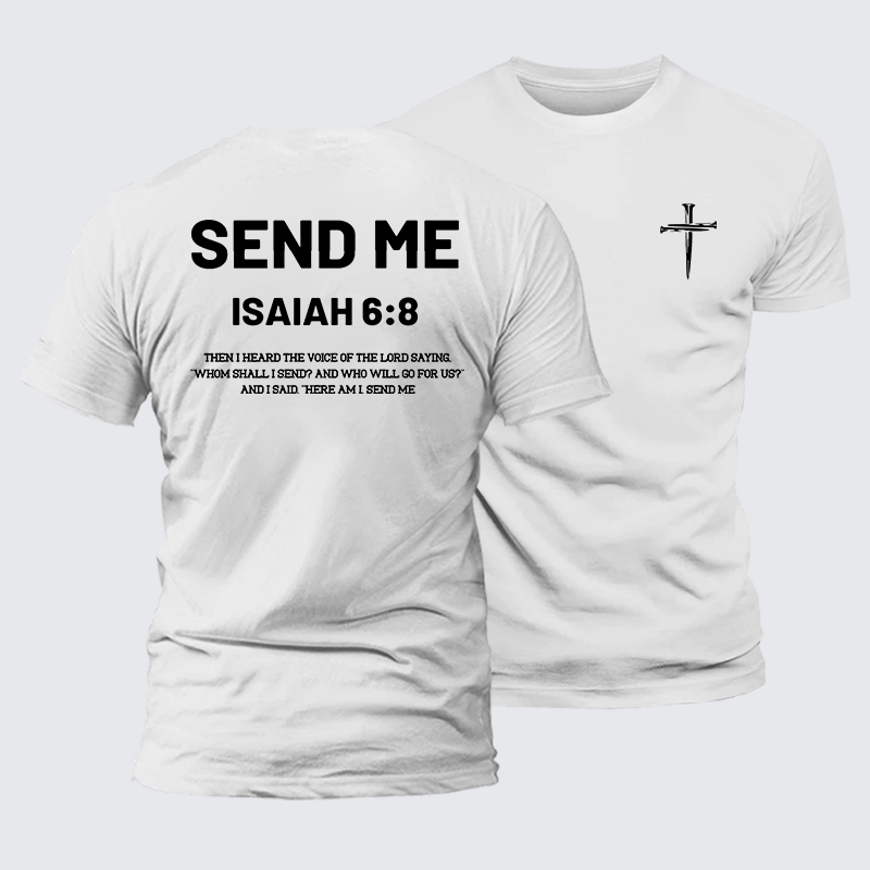 Send Me Jesus God Christian Premium Mercerized Cotton Tee