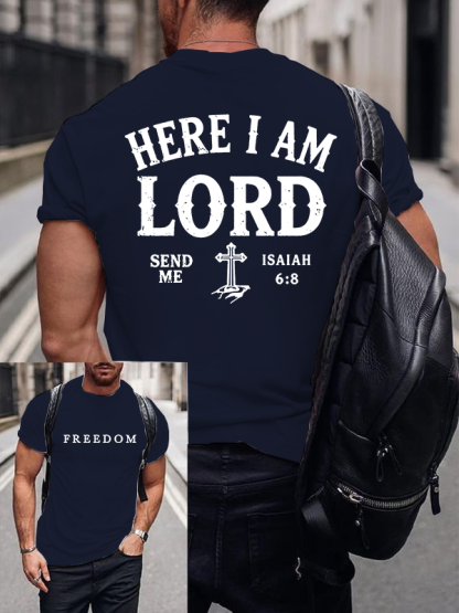 Send Me Isaiah 6:8 Jesus God Christian Cotton T-Shirt