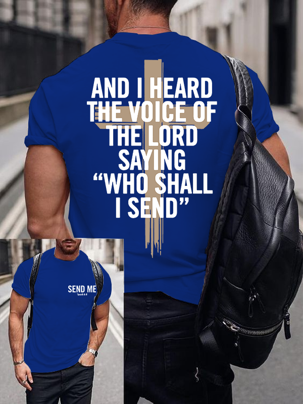 Man Of God Husband Dad Jesus God Christian Cotton T-Shirt